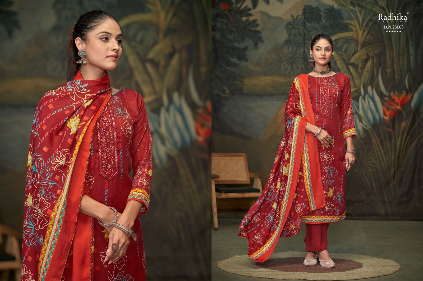 Flower Valley Vol 2 By Azara Radhika Cambric Cotton Dress Material Wholesale Market In Surat